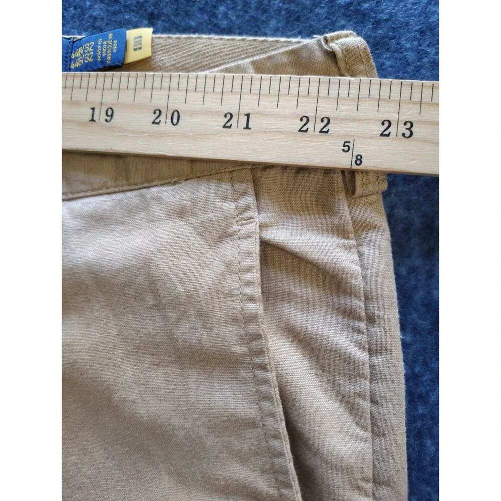 Polo Ralph Lauren Men's 44Bx34 Classic fit Stretch Chino Pants Khaki Big & Tall